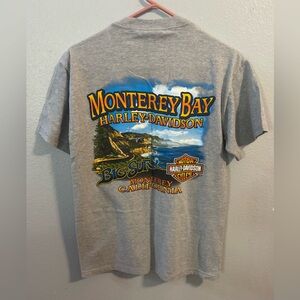 Harley Shirt Monterey Bay California Big Sur T Shirt Medium